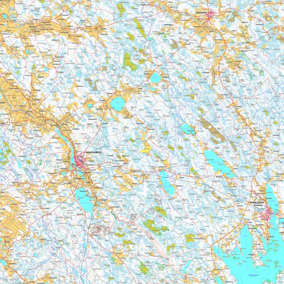 Haapajärvi 1:100 000 (Q43L) map by MaanMittausLaitos - Avenza Maps | Avenza  Maps