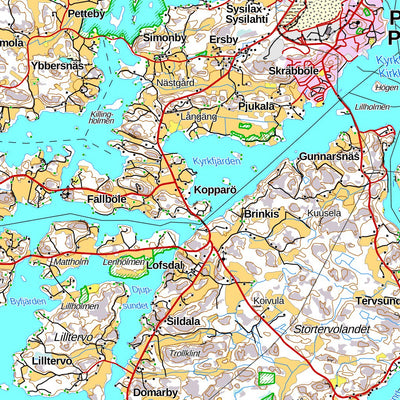 Parainen 1:100 000 (L33L) map by MaanMittausLaitos - Avenza Maps | Avenza  Maps