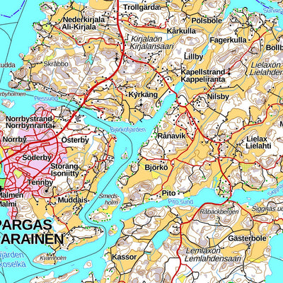 Parainen 1:100 000 (L33L) map by MaanMittausLaitos - Avenza Maps | Avenza  Maps