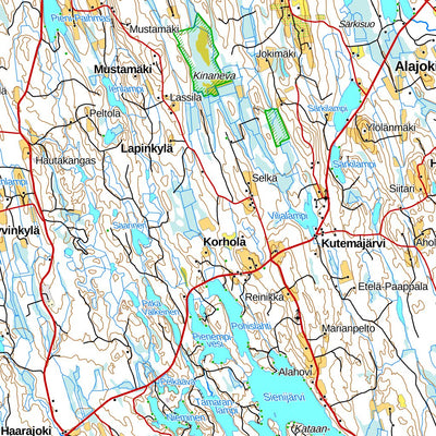 Kangasniemi 1:100 000 (N43R) map by MaanMittausLaitos - Avenza Maps |  Avenza Maps