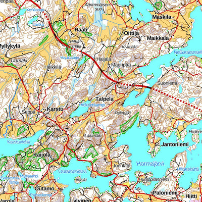 Lohja 1:100 000 (L41L) map by MaanMittausLaitos - Avenza Maps | Avenza Maps