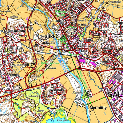 Salo 1:50 000 (L334) map by MaanMittausLaitos - Avenza Maps | Avenza Maps