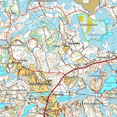 Luumäki 1:50 000 (L522) map by MaanMittausLaitos - Avenza Maps | Avenza Maps