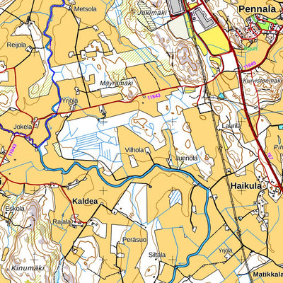 Orimattila 1:50 000 (L442) map by MaanMittausLaitos - Avenza Maps | Avenza  Maps