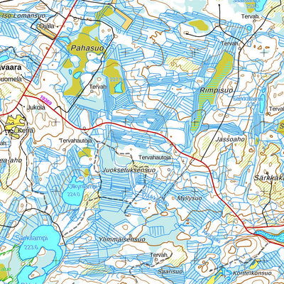 Suomussalmi 1:50 000 (R542) map by MaanMittausLaitos - Avenza Maps | Avenza  Maps