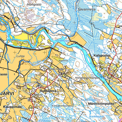 Oulainen 1:50 000 (Q424) map by MaanMittausLaitos - Avenza Maps | Avenza  Maps