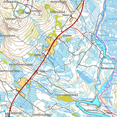 Rovaniemi 1:50 000 (T443) map by MaanMittausLaitos - Avenza Maps | Avenza  Maps