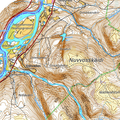 Utsjoki 1:50 000 (X433) map by MaanMittausLaitos - Avenza Maps | Avenza Maps
