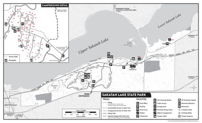 Sakatah Lake State Park map by Minnesota Department of Natural ...