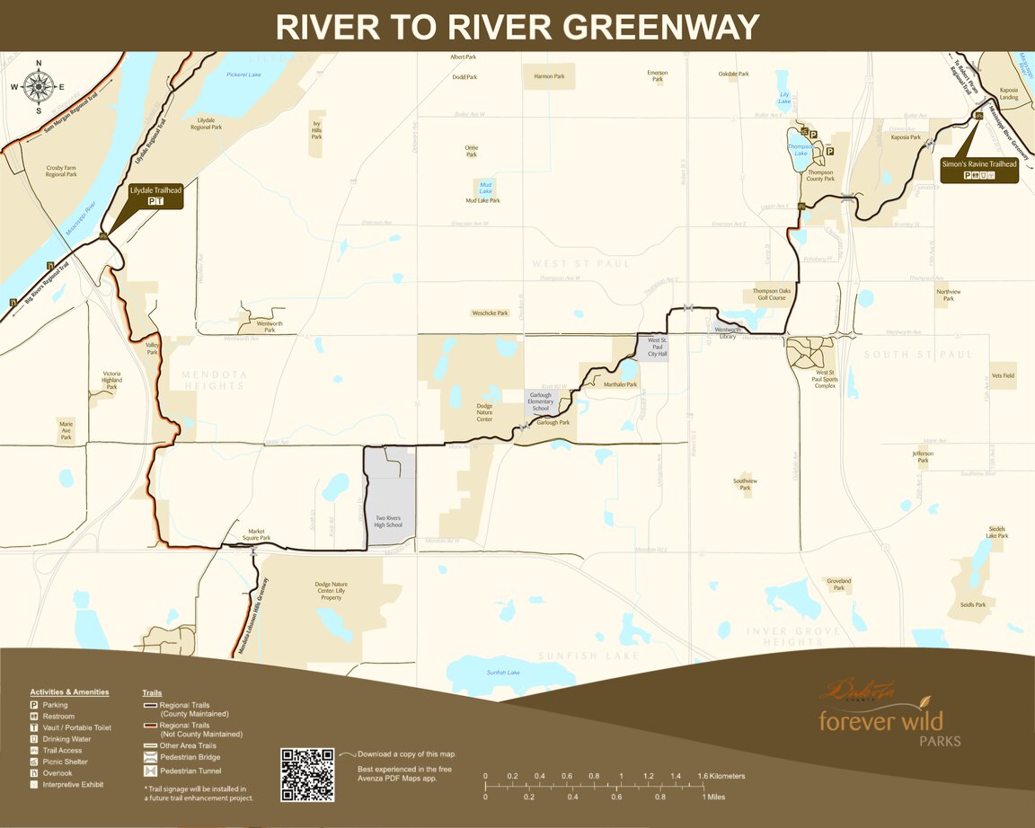 River To River Greenway Map By Dakota County Minnesota Avenza Maps 7816