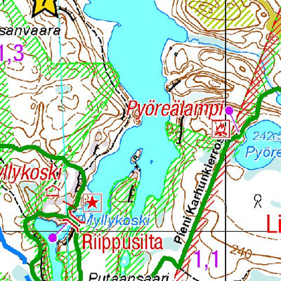 Pieni Karhunkierros 1:25 000 map by Tapio Palvelut Oy / Karttakeskus -  Avenza Maps | Avenza Maps