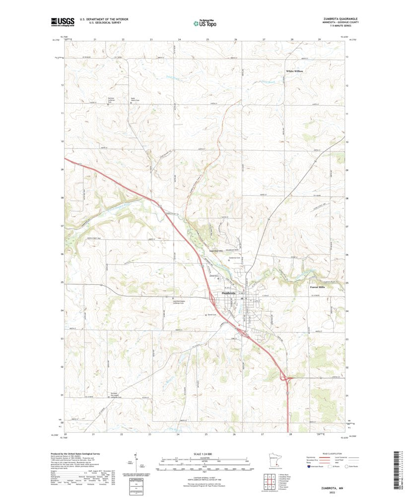 Zumbrota, MN (2022, 24000-Scale) Map by United States Geological Survey ...