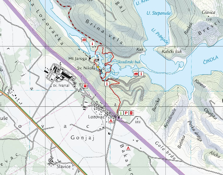 Krka Nacionalni Park Map By Croatian Mountain Rescue Service HGSS   202207101835251 