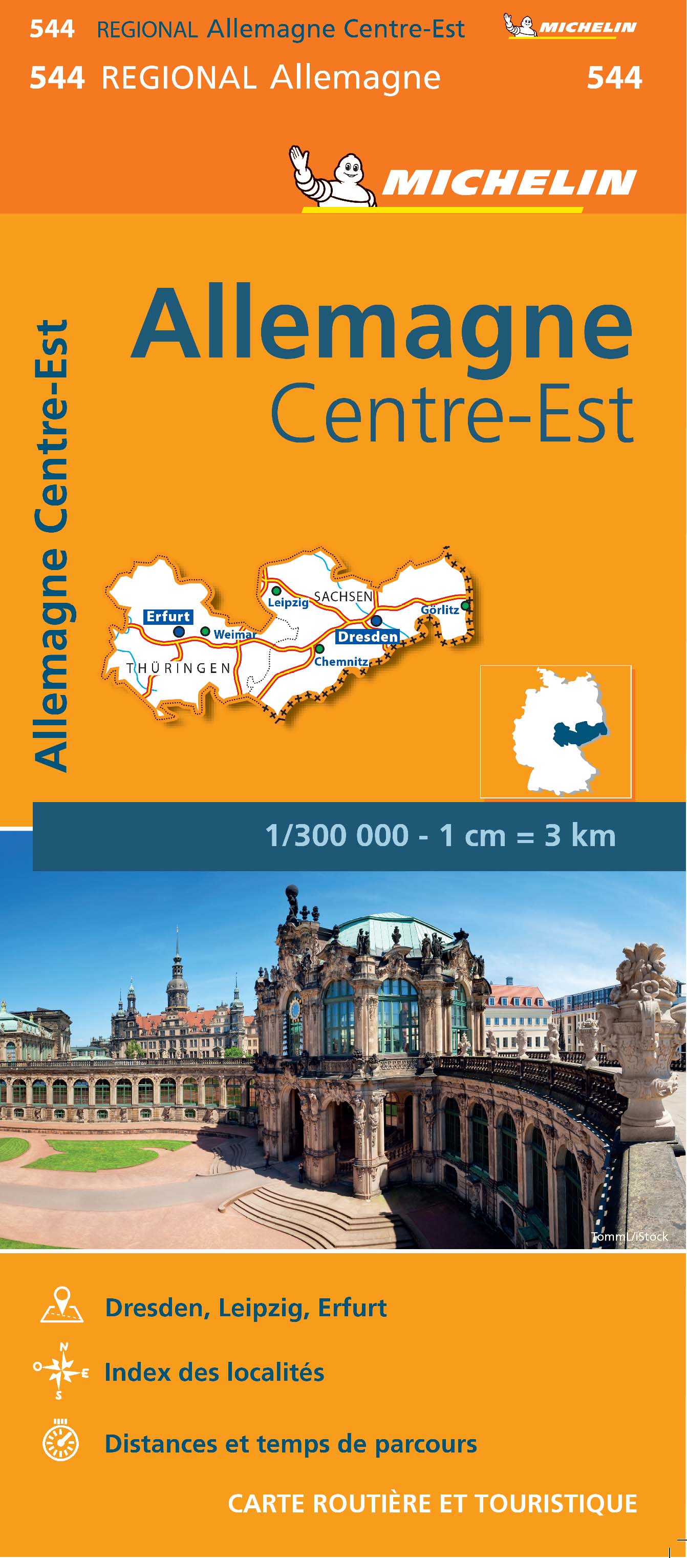 Allemagne Centre Est Map By Michelin Avenza Maps 4081