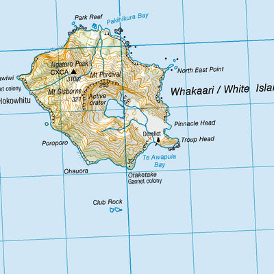 BC40ptBD40 - Whakaari / White Island map by Land Information New ...