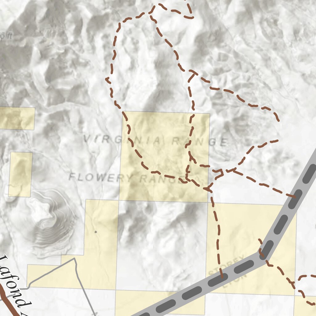 Storey County Ohv Trails Map By Nevada Department Of Conservation And Natural Resources Avenza 9632