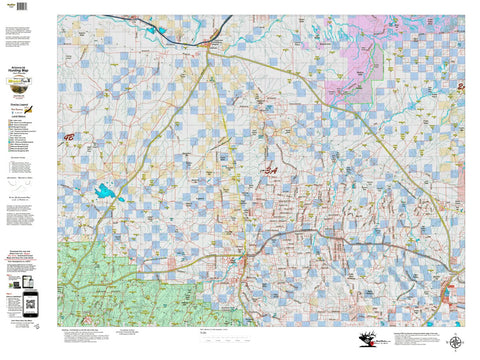 AZ Unit 36C Mule Deer Concentrations Map by Arizona HuntData LLC