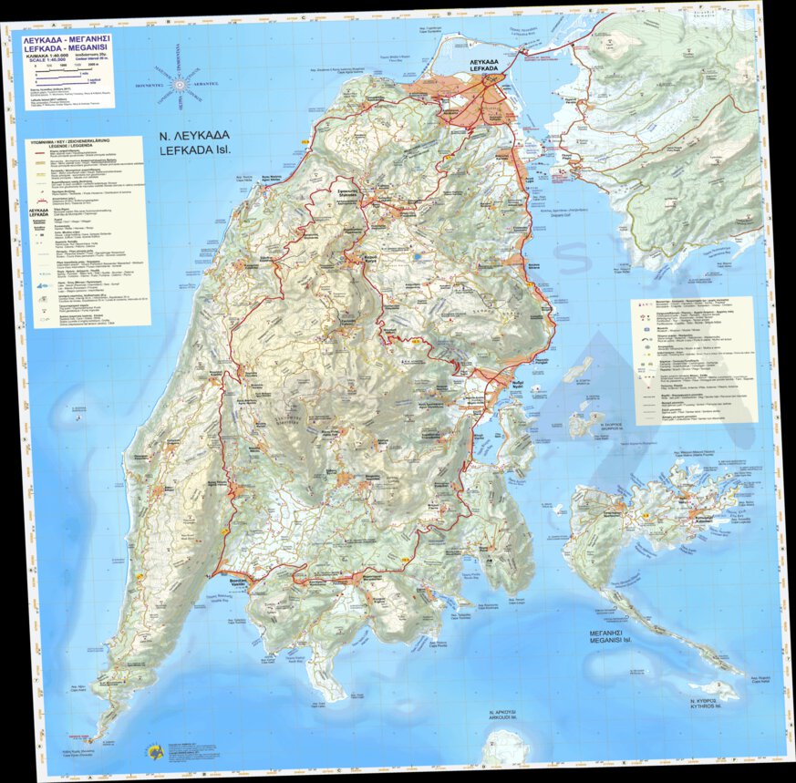 Lefkada, Greece Map by Anavasi editions | Avenza Maps