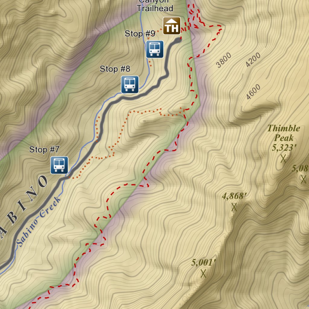 Sabino Canyon Arizona 75 Minute Topographic Map Color Hillshade Map By Apogee Mapping Inc 5743