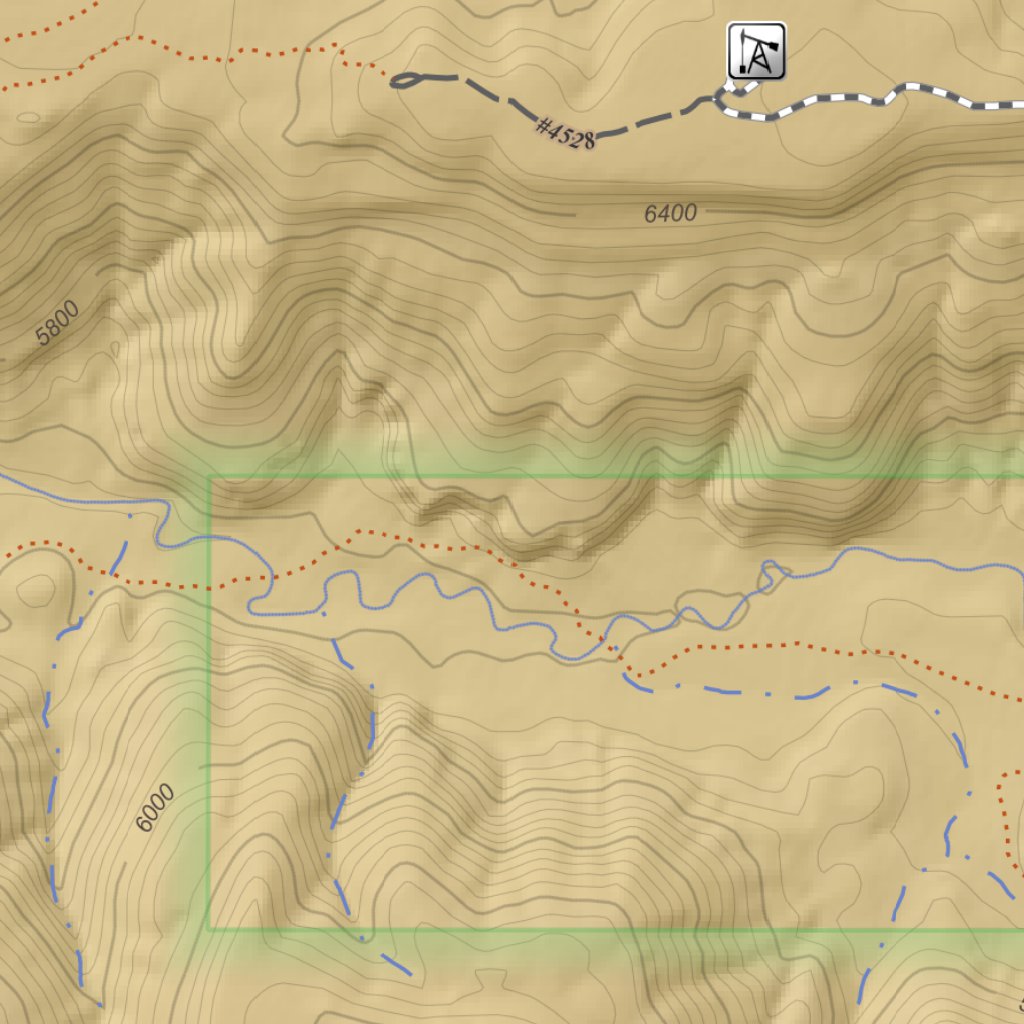 Woods Canyon Colorado 75 Minute Topographic Map Color Hillshade Map By Apogee Mapping Inc 6767