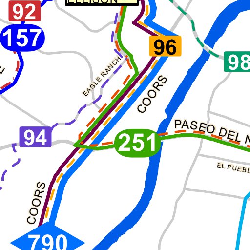 Albuquerque Transit Map By Avenza Systems Inc Avenza Maps Avenza Maps   Avenza Systems Inc Albuquerque Transit Digital Map 35487528550556 