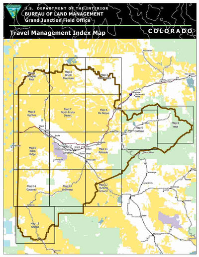 Blm Co Gjfo Travel Management Map Bundle Map By Bureau Of Land Management Colorado Avenza 0873