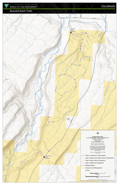 Buzzard Gulch Map By Bureau Of Land Management Colorado Avenza Maps Avenza Maps 8415