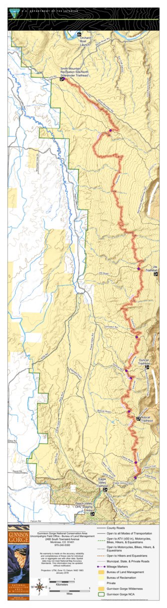 Sidewinder Map By Bureau Of Land Management Colorado Avenza Maps 8758