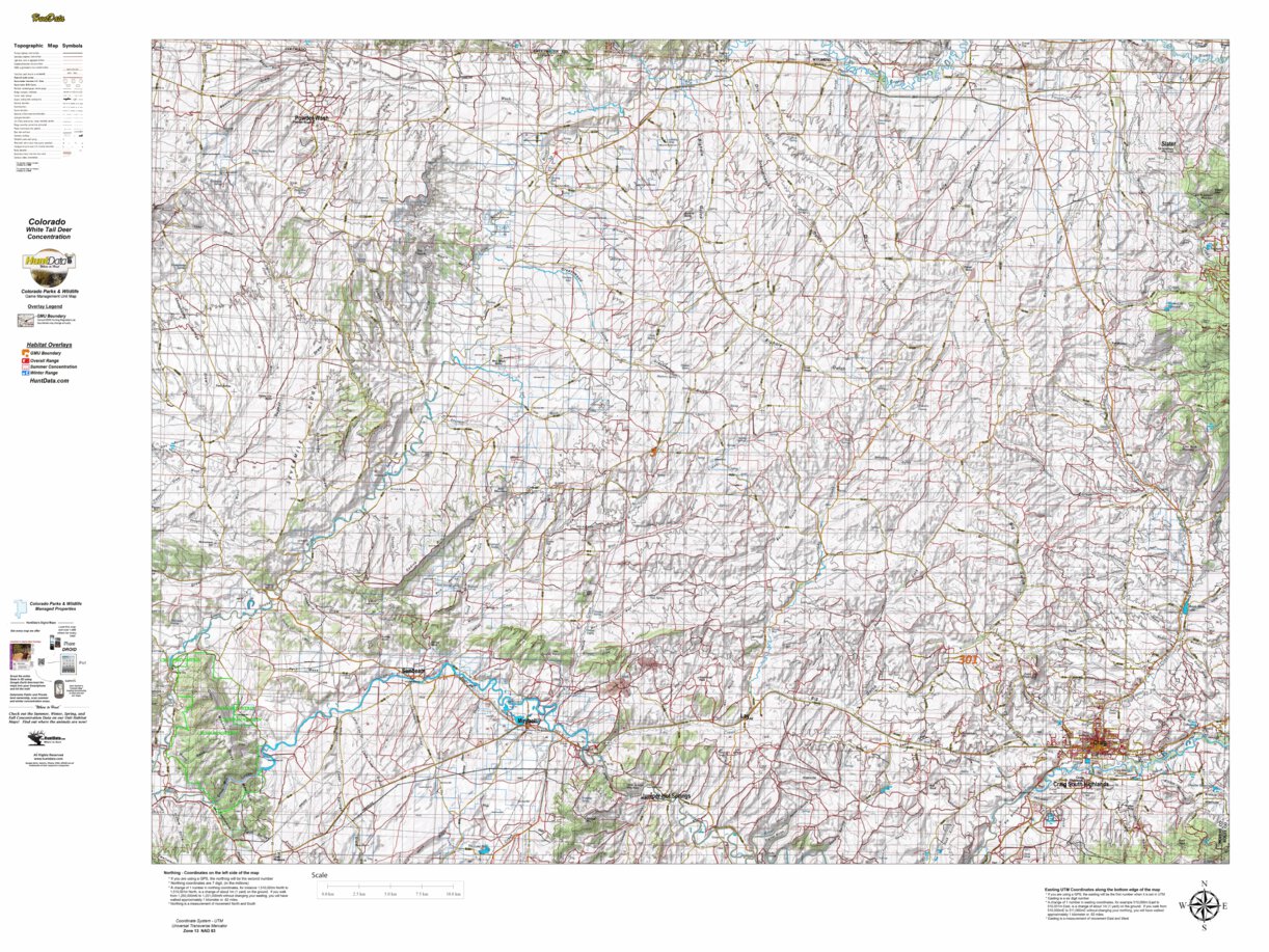 CO_3_White_Tail_Deer_Habitat map by Colorado HuntData LLC | Avenza Maps