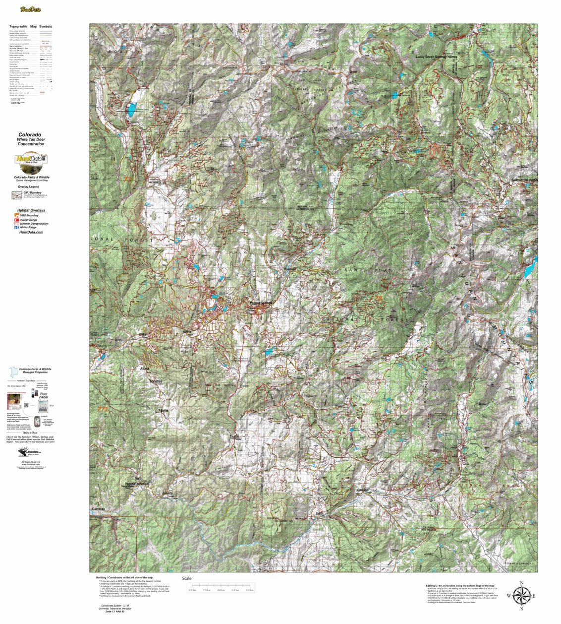 CO_78_White_Tail_Deer_Habitat Map by Colorado HuntData LLC | Avenza Maps
