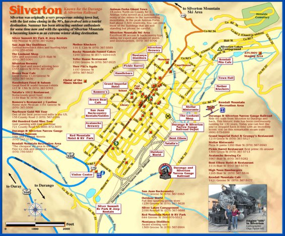 Silverton Colorado Town Map By Franko Maps Ltd Avenza Maps 1547
