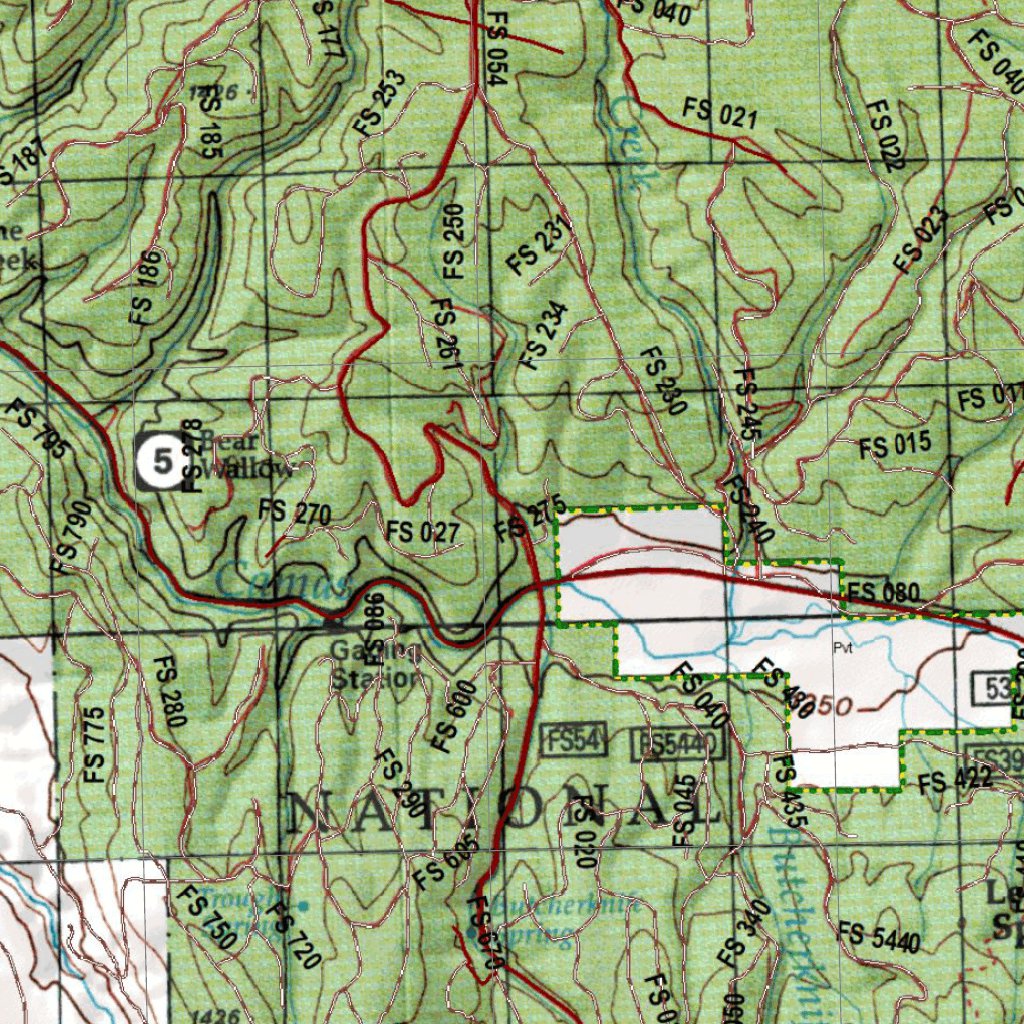 Oregon Hunting Unit 49, Ukiah Land Ownership Map map by HuntData LLC