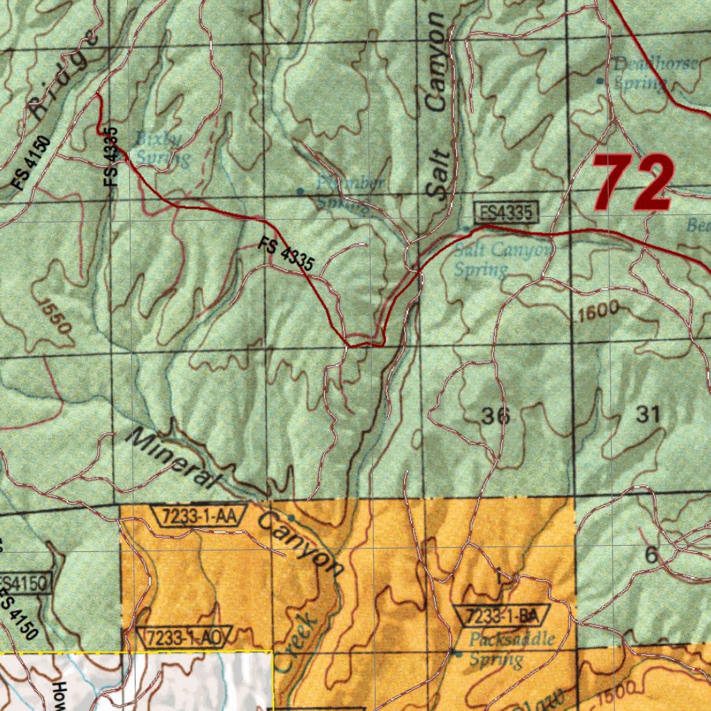 Oregon Hunting Unit 72, Silvies Land Ownership Map map by HuntData LLC