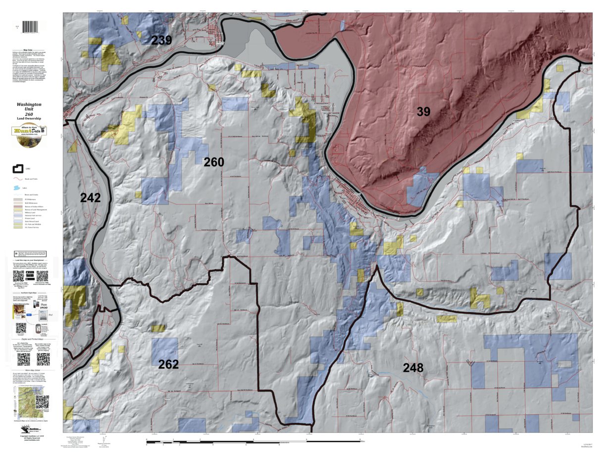 Washington Hunting Unit(s) 260 Landownership Map by HuntData LLC