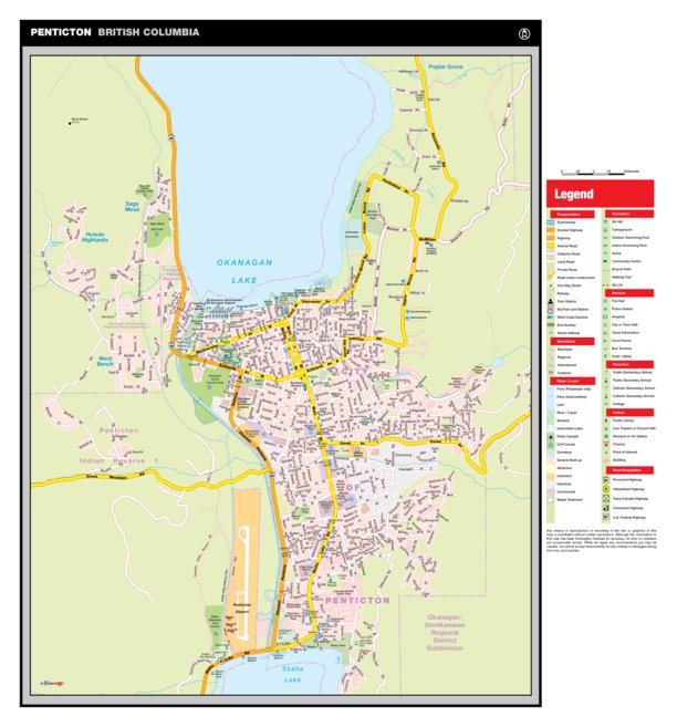 Penticton Bc Map By Mapmobility Corp Avenza Maps 2877