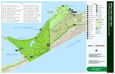 Hither Hills State Park Trail Map map by New York State Parks - Avenza ...