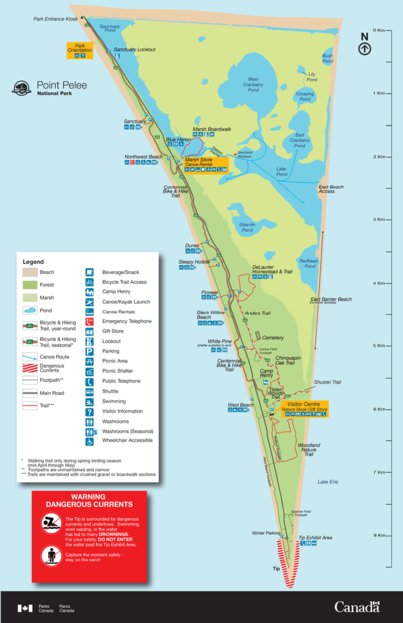 Point Pelee National Park - Full Park Map by Parks Canada | Avenza Maps