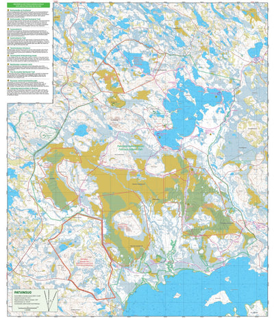 Patvinsuon kansallispuisto 1:25 000 map by Tapio Palvelut Oy / Karttakeskus  - Avenza Maps | Avenza Maps