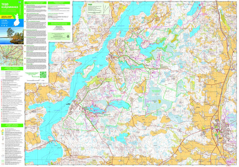 Löytöretkiä Helsingin seudulle -matkaoppaan kartta 1:20 000 map by Tapio  Palvelut Oy / Karttakeskus - Avenza Maps | Avenza Maps