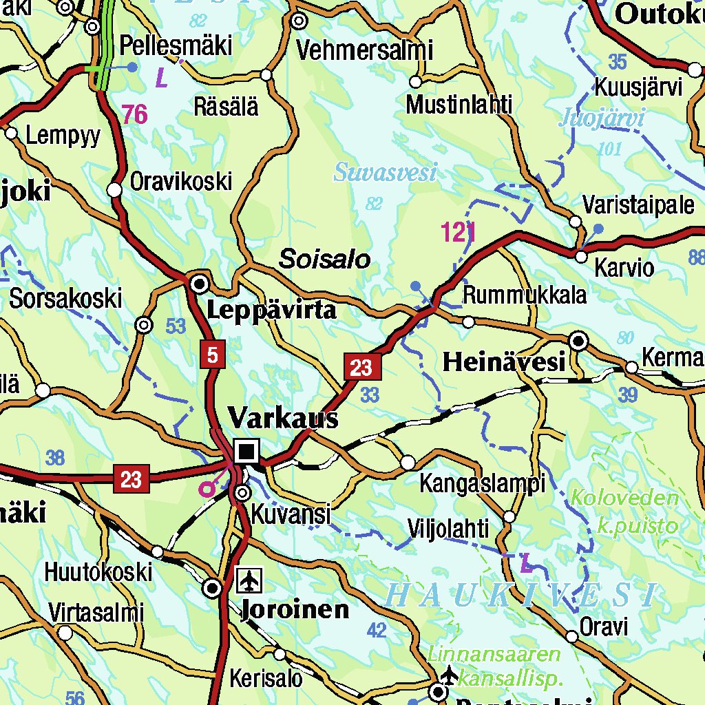 Yleistiekartta Suomi 2020 map by Tapio Palvelut Oy / Karttakeskus - Avenza  Maps | Avenza Maps
