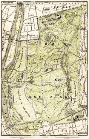 Bois De Boulogne The Boulogne Woods Map 1903 By Waldin Avenza Maps   Waldin Bois De Boulogne The Boulogne Woods Map 1903 Digital Map 35916130713756 