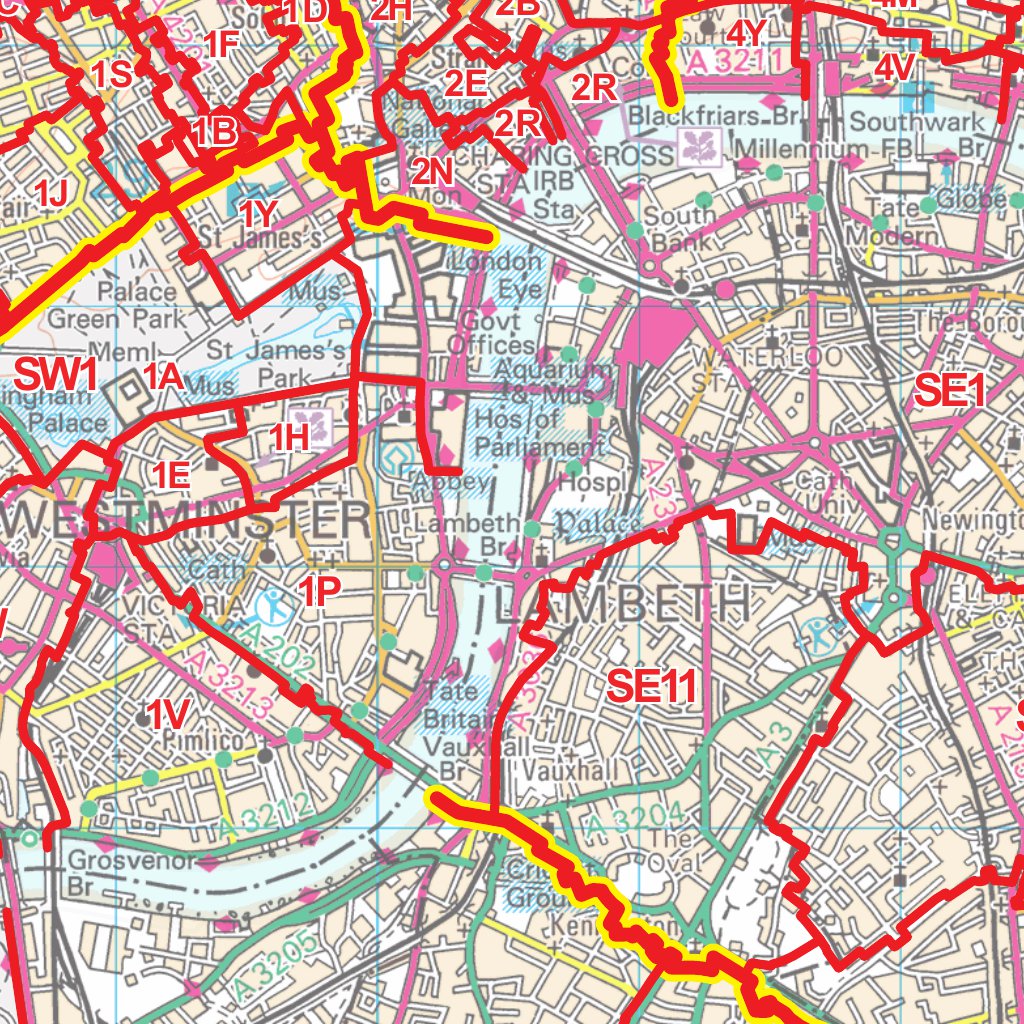 Xyz Postcode District Map D7 London Map By Xyz Maps Avenza Maps Avenza Maps 1847