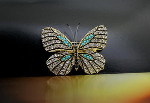 Butterfly brooch clip broches jewelry fashion 2017 antique bronze plated vintage women broaches broochs big brooches for dress
