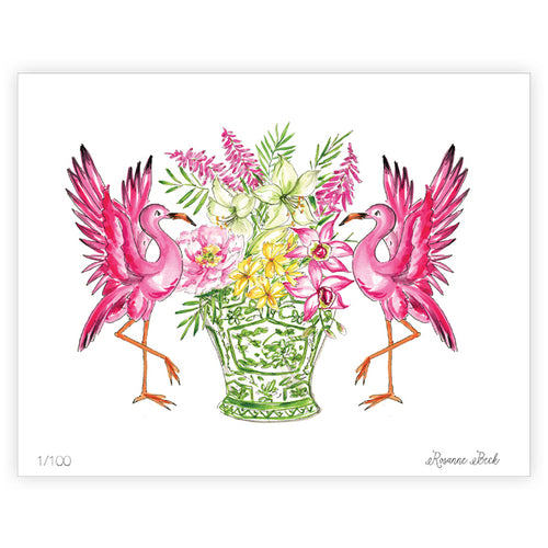 Flamingo Print  Caitlin Wilson