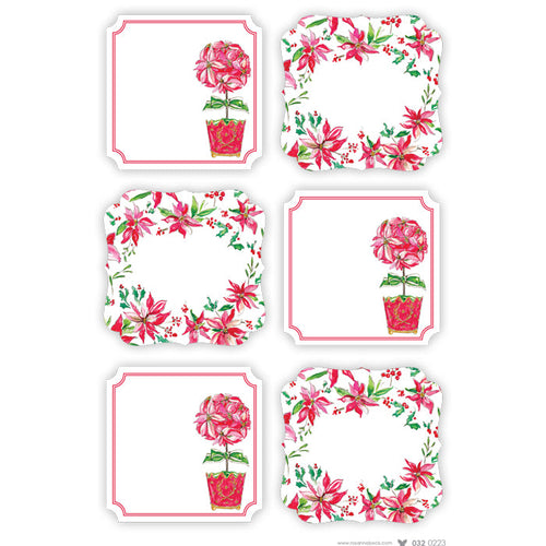 Poinsettia Gift Tags - Pack of 10 – LoveLight Paper
