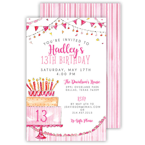 Invitation Card With Cake Royalty Free SVG, Cliparts, Vectors, and Stock  Illustration. Image 12485738.