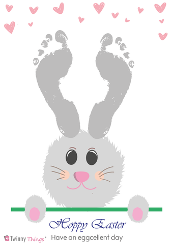 Footprint Art - Easter Carrot Print Digital Download – Twinny Things