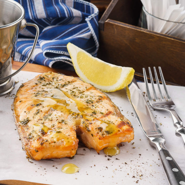 grilled salmon with honey mustard glaze