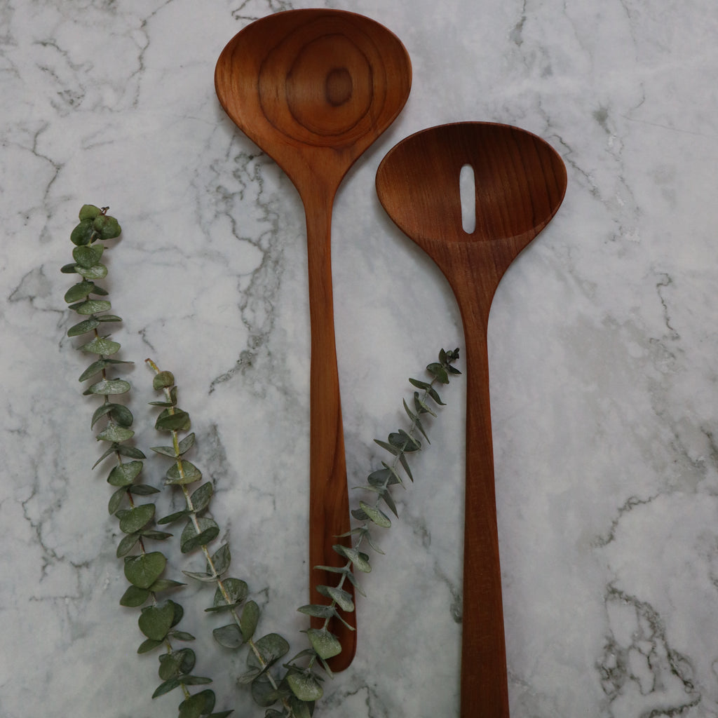 INDONESIAN TEAK WOOD KITCHEN UTENSIL GIFT SET (7 PIECES) – Pandan Market