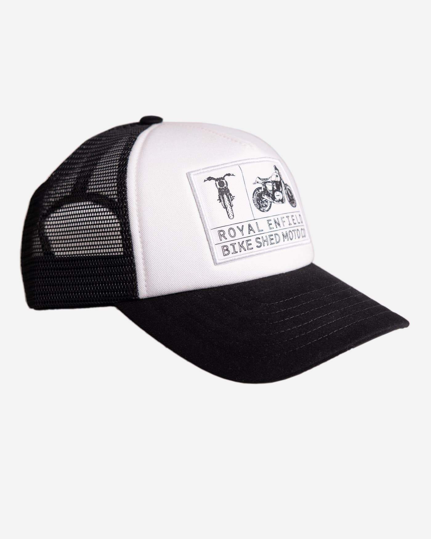 BSMC x Royal Enfield Aspect Cap - Black & White - Bike Shed Motorcycle Club product image